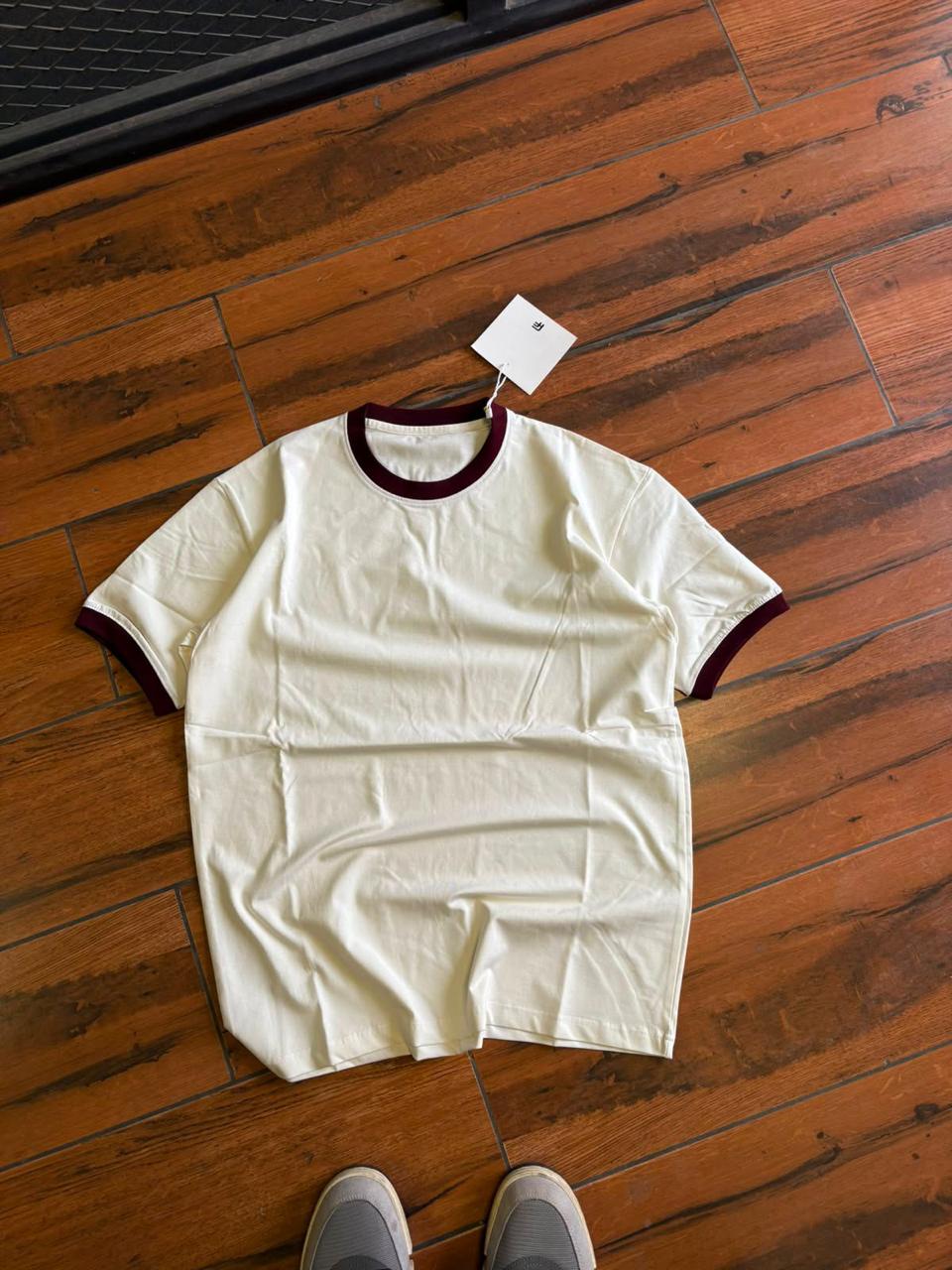 Off-White Contrast Ringer T-Shirt
