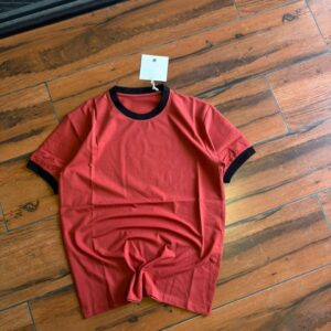 Red Contrast Ringer T-Shirt